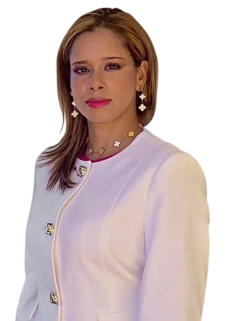Zoraida Cruz dressed in a white blazer
